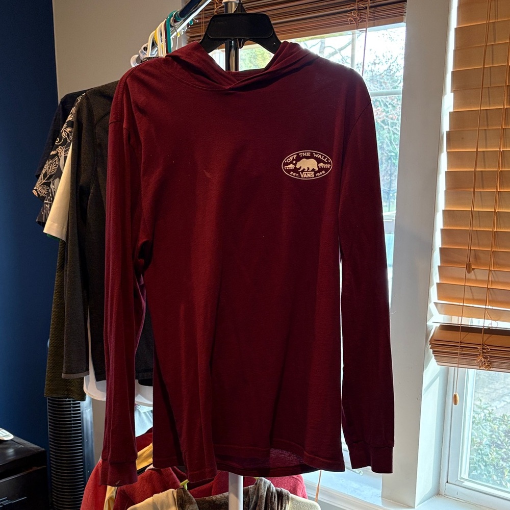 Vans Men's Maroon Hoodie